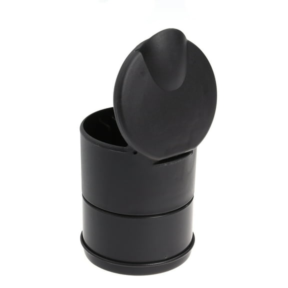 Worgeous Portable Auto Car Travel Ashtray Holder Cup Stand with Blue LED Light (Black)