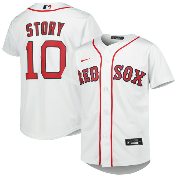 Youth Nike Trevor Story White Boston Red Sox Alternate Replica Player ...