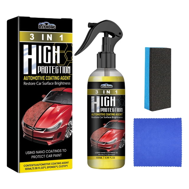 1 3 en aerosol de revestimiento cerámico para coche 100 ml cera de pulverización para pulido reparación de rayaduras de coche