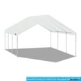 thumbnail image 6 of King Canopy Hercules 18' x 20', 2-Inch Steel Frame, 8-Leg, Carport, White, 6 of 8