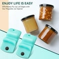 thumbnail image 7 of Lsupdaol 2 Pack Canning Jar Opener with Magnets, Mason Jar Opener For Canning Lids, for Regular and Wide Mouth Lids, Powerful Magnet for Easy Refrigerator Storage, Releases Vacuum Seal(Blue), 7 of 7