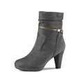thumbnail image 1 of Unique Bargains Women's Ankle Zip Platform High Heel Boots, 1 of 8