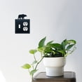 thumbnail image 2 of 1 Switch and Duplex Outlet Cover with Bear Accent, Black, 2 of 2
