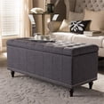 thumbnail image 2 of Hawthorne Collection Banc de Rangement en Gris Foncé, 2 of 8