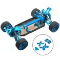 thumbnail image 2 of Piezas 1/14 1/12 Soporte de amortiguador Juego de piezas Azul Zulema Piezas de coches RC, 2 of 8