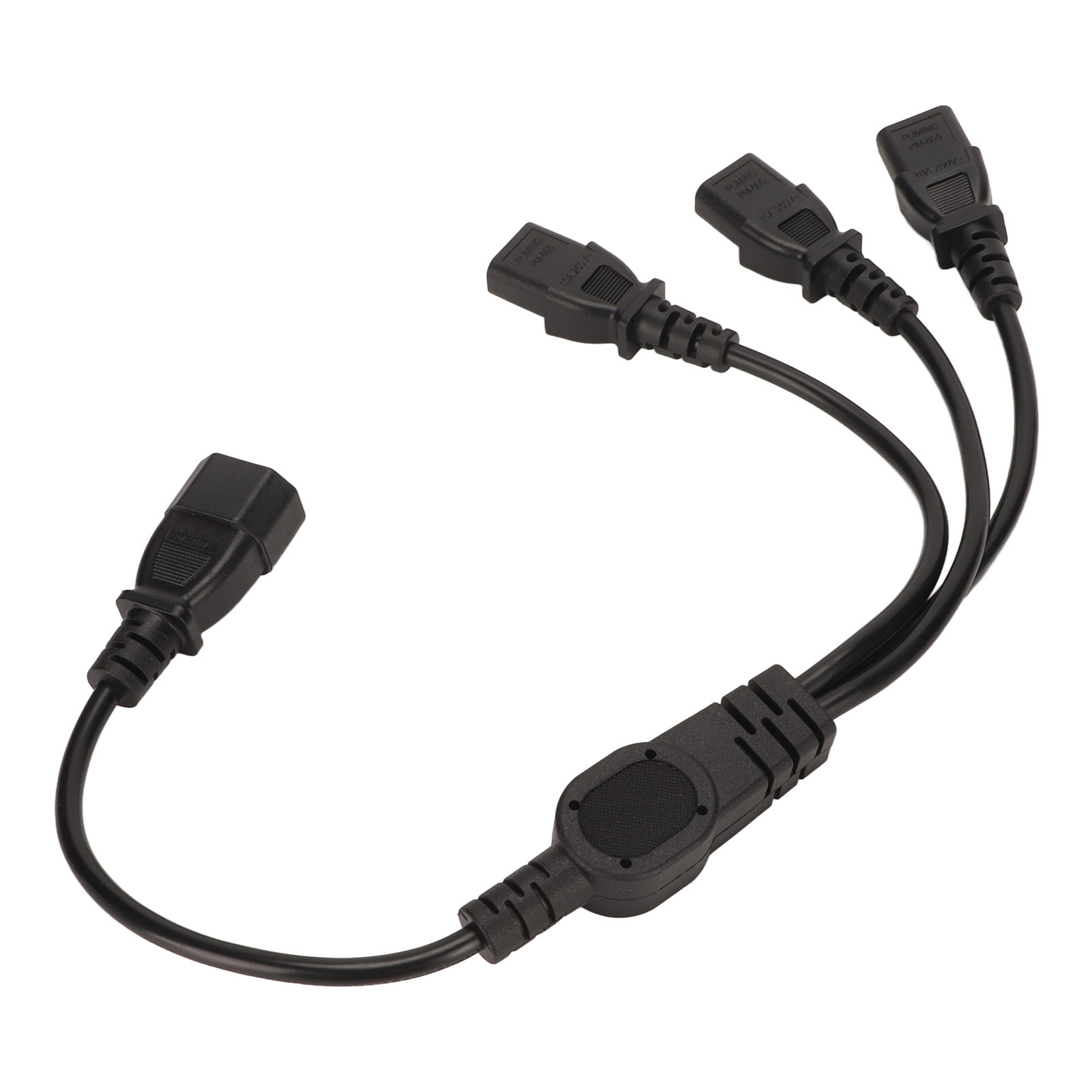 Cavo Splitter IEC C14 A 3xC13 – Adattatore Y Universale Per PC, Monitor E Stampanti, 10A/125V