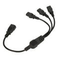 thumbnail image 4 of Cable de alimentación IEC 320 C14 a 3 X C13 Universal 1 a 3 IEC 320 C14 macho a 3 X C13 hembra Y Cable adaptador de corriente divisor, 4 of 8