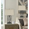 thumbnail image 4 of Teton Home Industrial Table Lamp With Stacked Metal Pedestal, 4 of 6