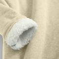 thumbnail image 5 of jsaierl Sherpa Lined Sweatshirts for Women Fleece Round Neck Pullover Loungewear Long Sleeve Basic Tunic Top Winter Thermal Underwear Top, 5 of 7