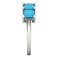 thumbnail image 4 of 2.5 ctw Wedding Band for Women - 18K White Gold Simulated Turquoise Stackable Eternity Ring, 4 of 6