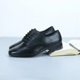 thumbnail image 4 of Zapatos de baile modernos de cuero genuino para hombre, zapatos de salón de Tango latino para hombre, zapatos de baile de suela suave de cuero, zapatillas transpirables, 4 of 5