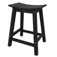thumbnail image 1 of QinaQin 24-Inch Outdoor Bar Stool, Hdpe Weather-Resistant Bar Stool with Footrest, Suitable for Patios, Kitchen Bars, Balconies and Terraces - Bar Stool Height, 1 of 6