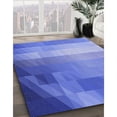 thumbnail image 3 of Ahgly Company Machine Washable Indoor Square Transitional Sky Blue Area Rugs, 7' Square, 3 of 7
