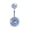 Light Blue, variant on Women\'s Fashion Rhinestone Balls Navel Button Barbell Body Piercing Belly Ring