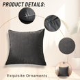 thumbnail image 5 of AUQ 2Pcs Decorative Pillow Covers Hard-wearing Zipper Pillow Covers 16X16 Shape Retaining Cushion Covers Colormixing4, 5 of 7