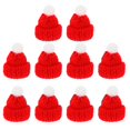 thumbnail image 2 of Sombrero de Navidad de 10 piezas, Mini gorro de punto de Papá Noel, artesanía Diy, gorros de punto, adorno de botella, decoración de Navidad y Año Nuevo, 2 of 4