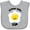 AC-Heather Grey, variant on Inktastic Sunny Side Up Boys or Girls Baby Bib