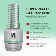 Red Carpet Manicure Super Matte Top Coat – Matte Gel Nail Top Coat, Vitamin A & Biotin Infused for Long-Lasting, Quick Dry, Perfect for Professional & At-Home Use, 0.3 Fl Oz.