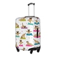 thumbnail image 2 of Kll Yoga Dogs Poses Luggage Cover Suitcase Cover Suitcase Protector (Luggage not included)-Large, 2 of 8