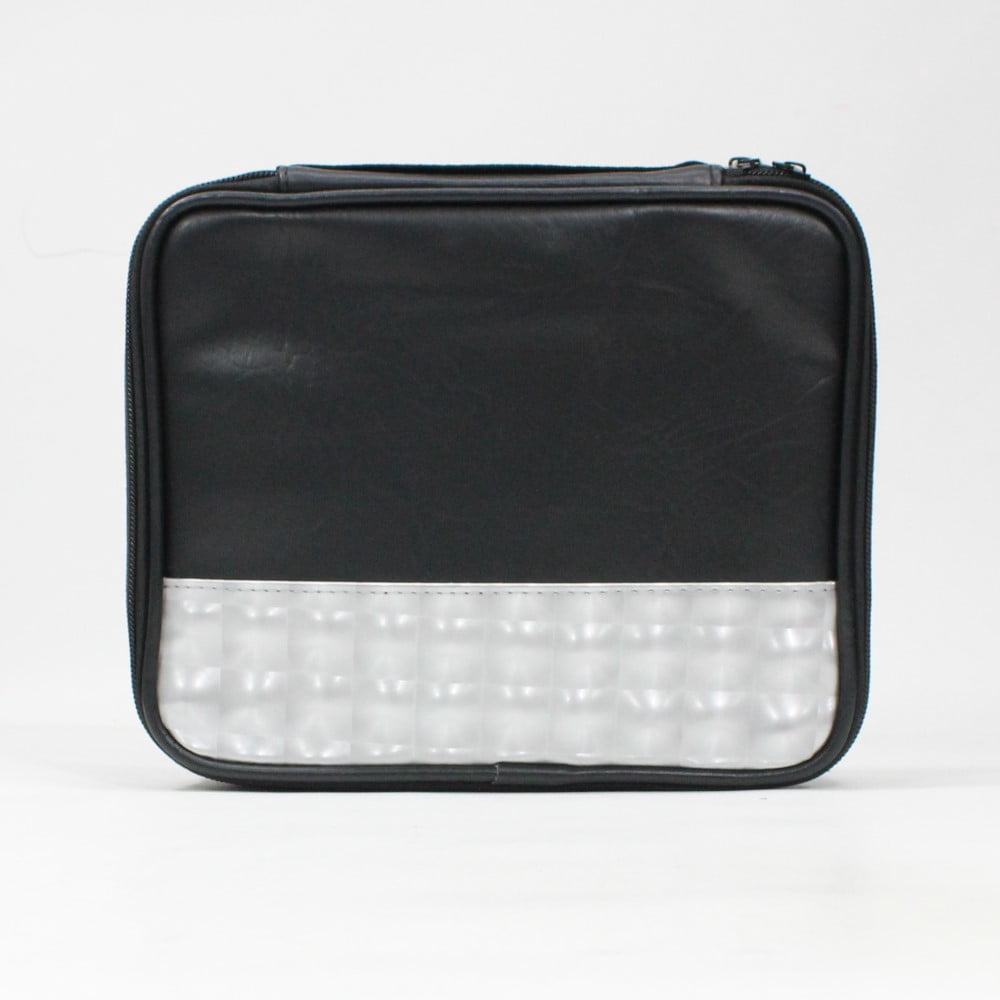 Ace Yo Leather Yo-Yo Bag - YoYo Carry Case (Black with Silver)