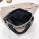 thumbnail image 3 of Bolsa de hombro grande con entramado acolchado Retro para mujer, de compras de nailon de Color sólido Ehuebsd Para Estrenar, 3 of 9