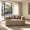 khaki + 1 Seat, variant on Jivora 64 in Boucle Loveseat Sofa, Deep Seat Upholstered Couch with Pillows