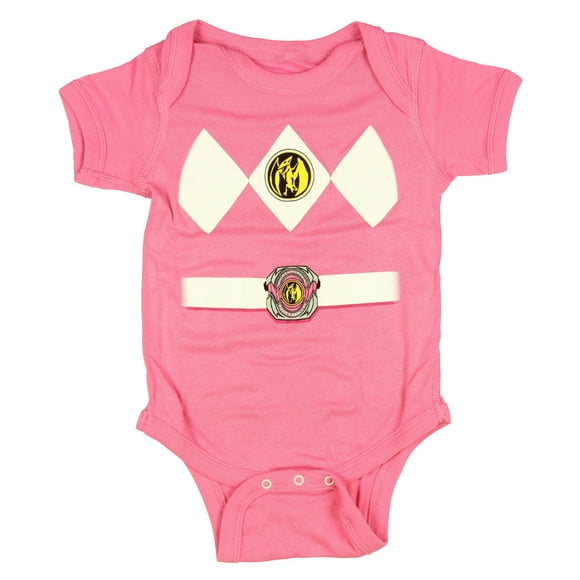 Power Rangers Infant One Piece Costume Uniform Snapsuit Romper 0-6 Months