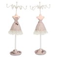 thumbnail image 1 of Mannequin Dress Jewelry Display Stand Model Dress Earring Necklace Ring Jewelry Holder Mannequin Stand Hanging Jewelry Tower Rack Jewelry Doll Holder for Necklace Earring Ring, 1 of 7
