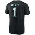 thumbnail image 3 of Men's Jalen Hurts Black Philadelphia Eagles Icon Player Name & Number T-Shirt, 3 of 5