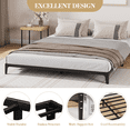 thumbnail image 4 of CazToi Base de cama metálica tamaño Queen, base de cama plataforma de perfil bajo de 6 pulgadas, no necesita somier, silenciosa, 4 of 7