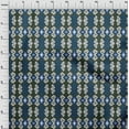 thumbnail image 3 of oneOone Georgette Viscose Fabric Diamond & Swirl Ikat Print Fabric BTY 42 Inch Wide, 3 of 4