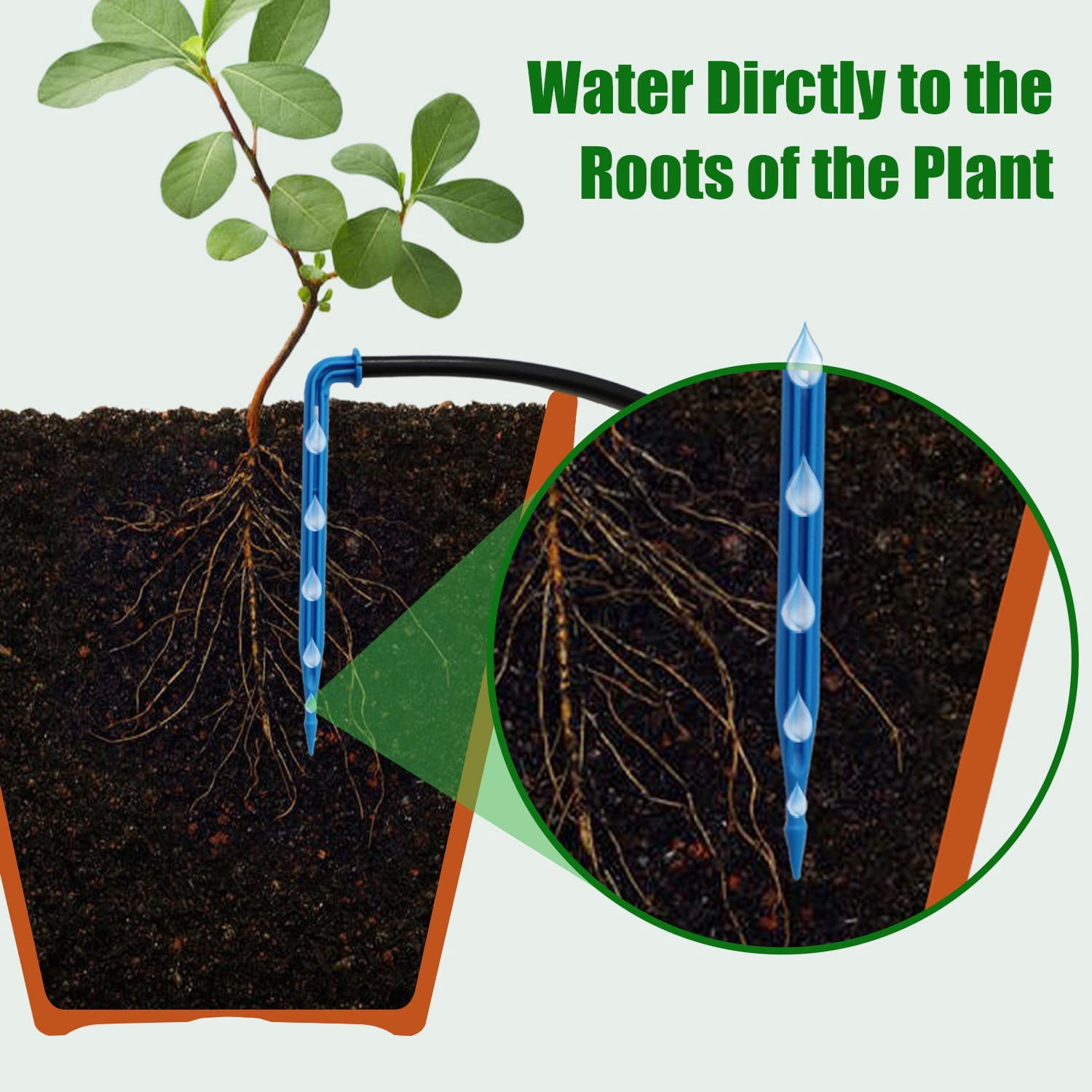 Solar Automatic Drip Irrigation Kit System Solar Powered Auto Easy DIY Watering Device Supported Pots Plants 6 Timing Modes