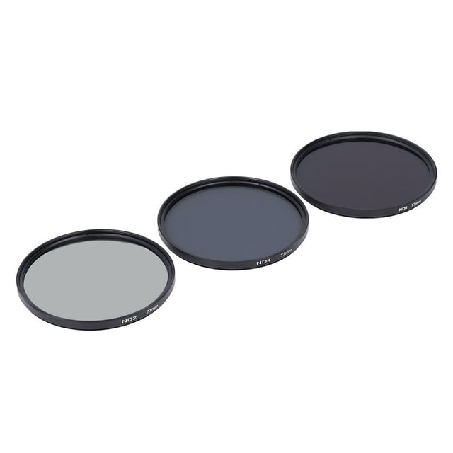 ND Filter Kit, ND2 ND4 ND8 Filters with Filter Pouch Neutral Density Filter and Accessory Kit HD Multi Layer Coating Anti Overexposure Anti Scattered Light Anti Scratch for Shootin