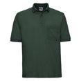 thumbnail image 1 of Russell - Polo para trabajar grueso de manga corta Modelo Heavy Duty Hombre Caballero (tallas grandes hasta 4XL) - Verano/Trabajar (Verde botella), 1 of 2