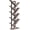 Greige, variant on 9-Tier Tree Bookshelf, Freestanding Wooden Storage Shelf, Rustic Brown Display Rack for Books, CDs, Living Room, Bedroom and Home Office