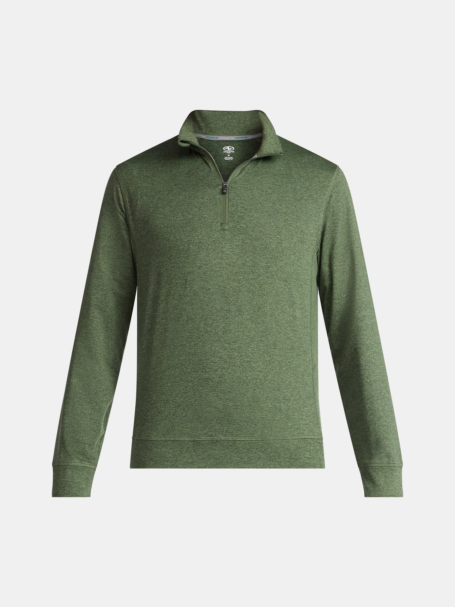 Athletic Works Men's and Big Men's ButterCore Soft Quarter-Zip Pullover Shirt, Sizes S-3XL