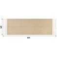 thumbnail image 4 of Moynesa 2'x6' Boho Washable Rugs Lightweight Low Pile Rug Woven Cotton Throw Mat with Tassels Laundry Room Runner for Hallway/Runner/Kitchen/Bathroom, Khaki, 4 of 8