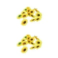 thumbnail image 3 of yingyy 1/2/3 100 Pieces Cloth Artificial Sunflowers Simulation 7cm Handmade Photographing Fake Flower Photography Prop Decor 2PCS, 3 of 6