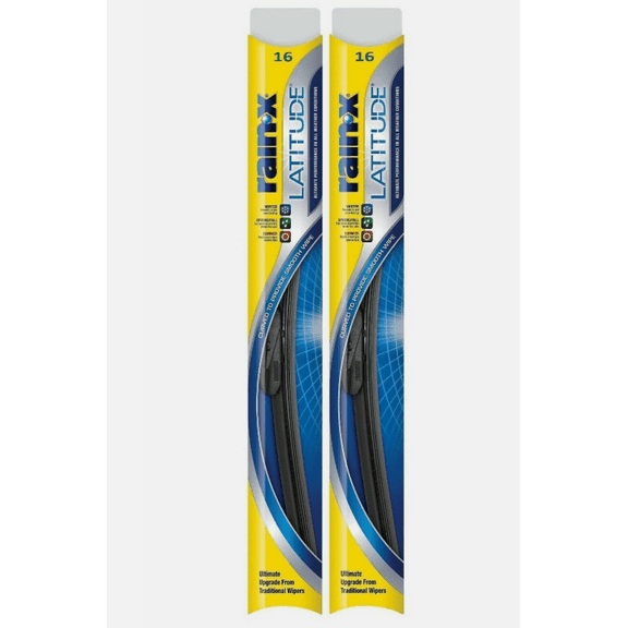 Rain-X Latitude 8-in-1 16" Windshield Wiper Blade - Universal Fit (2 pack)