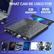 thumbnail image 2 of External CD/DVD reader for laptop, DVD player for laptop, 8 in 1 USB ultra slim portable, DVD/CD burner external drive optical compatible, 2 of 4
