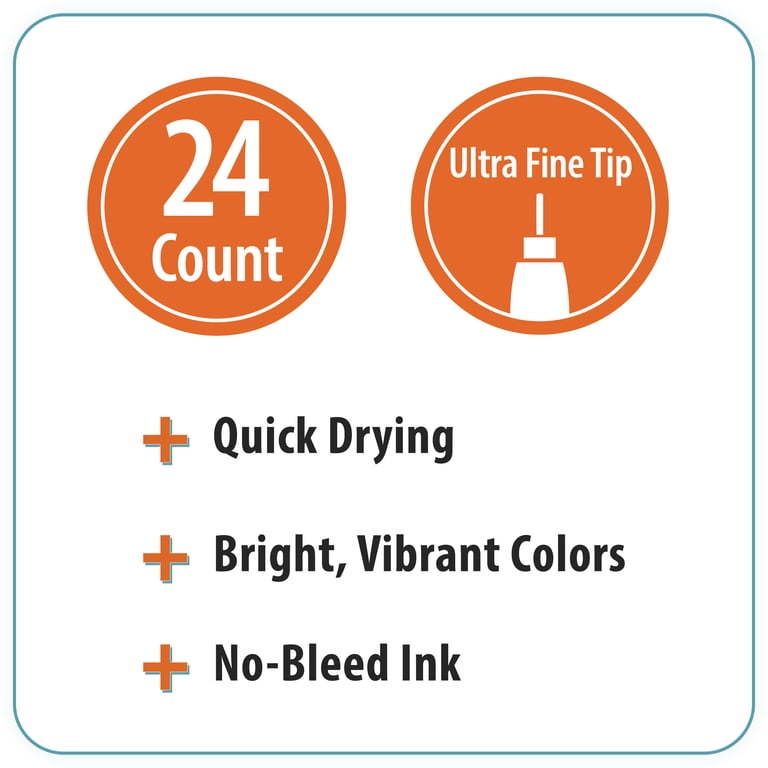 Pen+Gear Felt-Tip Pens, Ultra Fine, 24 Count photo 3