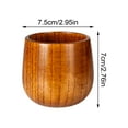 thumbnail image 2 of Big Belly Wooden Barrel Mug – Sturdy Natural Wood Cup with Nonscalding Handle, 300ML Capacity for Tea/Coffee, Perfect Gift for Beverage Aficionados I, 2 of 6