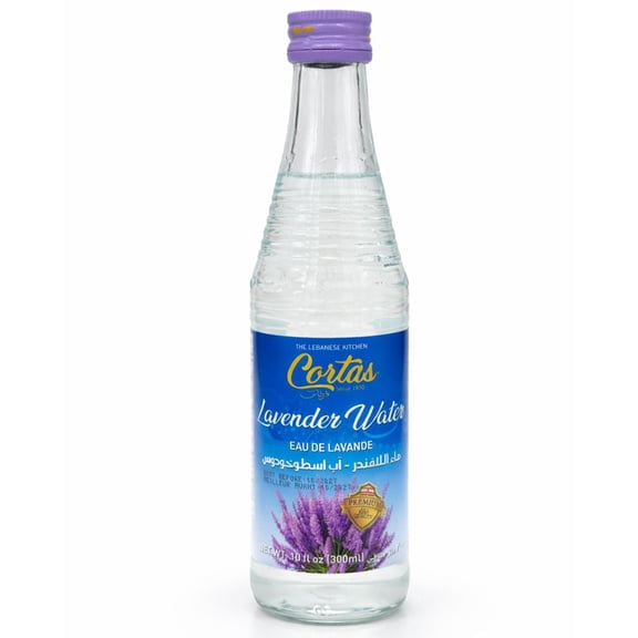 Cortas - Lavender Distilled Water,  Pure Floral Water for Drinks & Desserts – 10 fl oz (300 ml)