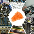 thumbnail image 7 of 4inch Zip Ties, 100pcs Cable Ties Tags Nylon Wire Marking Label Self Locking Plastic Straps Write on with Label Tags Paper for Organization Cord Network Ethernet Marking, Orange, 7 of 7