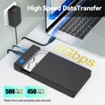 thumbnail image 2 of Carcasa de disco duro CLAVOOP SATA HDD USB 3.0 de 3,5 pulgadas, 2 of 9
