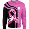 thumbnail image 5 of Personalized Breast Cancer Hoodie 3D, Pink Ribbon Awareness Sweatshirt, Survivor Pride Breast Cancer Zip Hoodie (T-shirt, S), 5 of 7