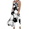 thumbnail image 2 of Nuoqisi Summer Dresses for Women 2026 Sleeveless Casual Midi Dress Beach Vacation Sundresses with Pockets, 2 of 5