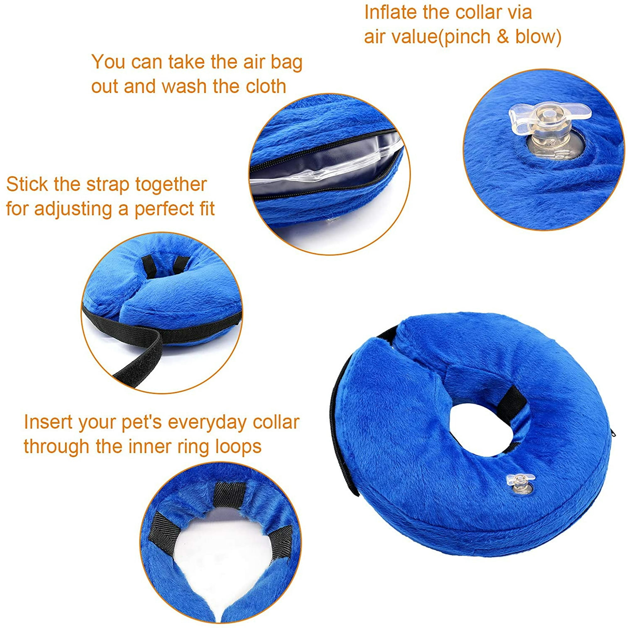 Blow up neck pillow for dogs deals