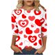 thumbnail image 2 of Blusa Ajustada Fiudx Liquidación de Ahorros de Verano con Manga 3/4 para Mujer, 2 of 5