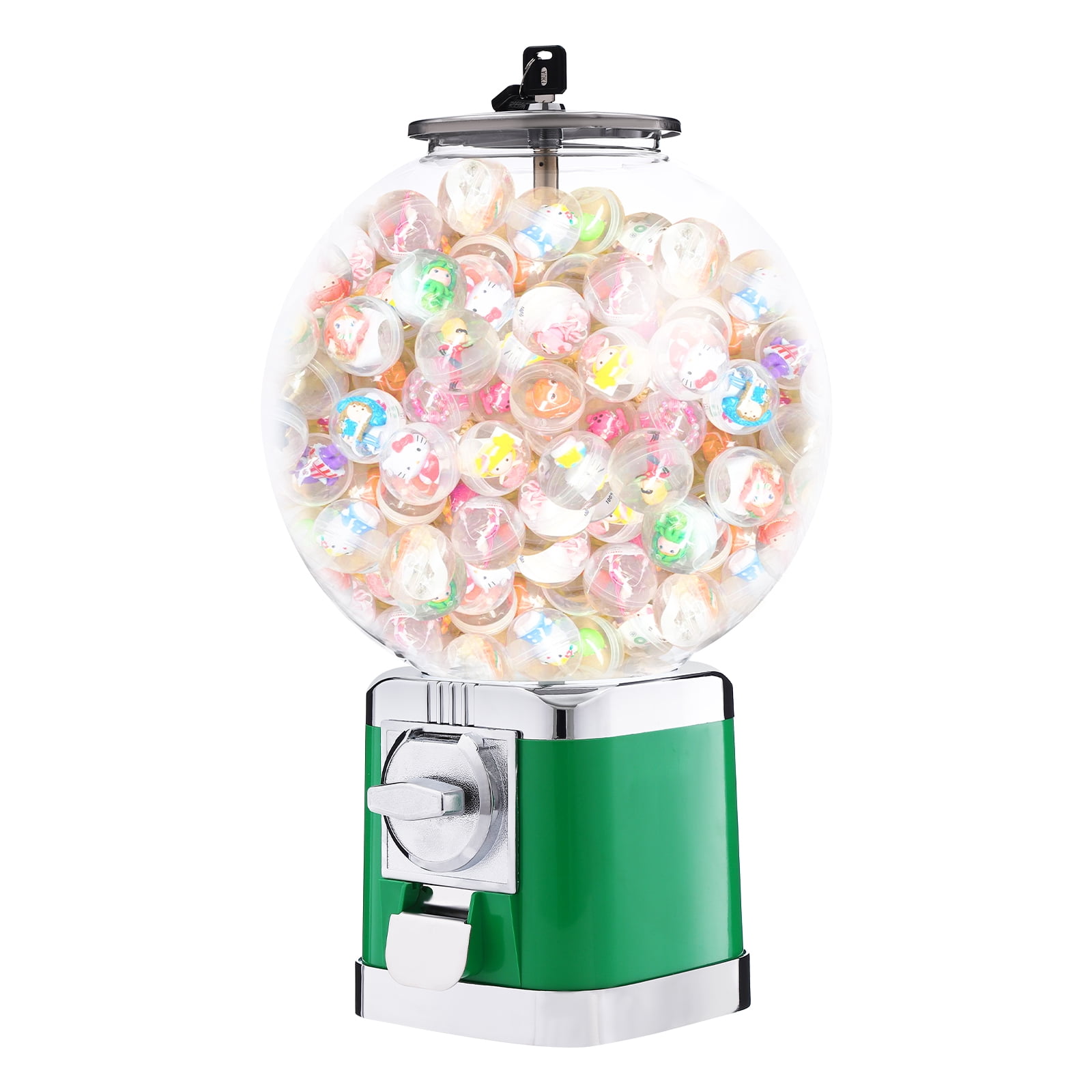 19.7" Tall Gumball Machine 375 Gumballs Candy Vending Machine for Commercial Home Green